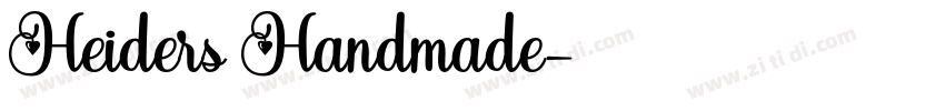Heiders Handmade字体转换 Heiders Handmade字体转换
